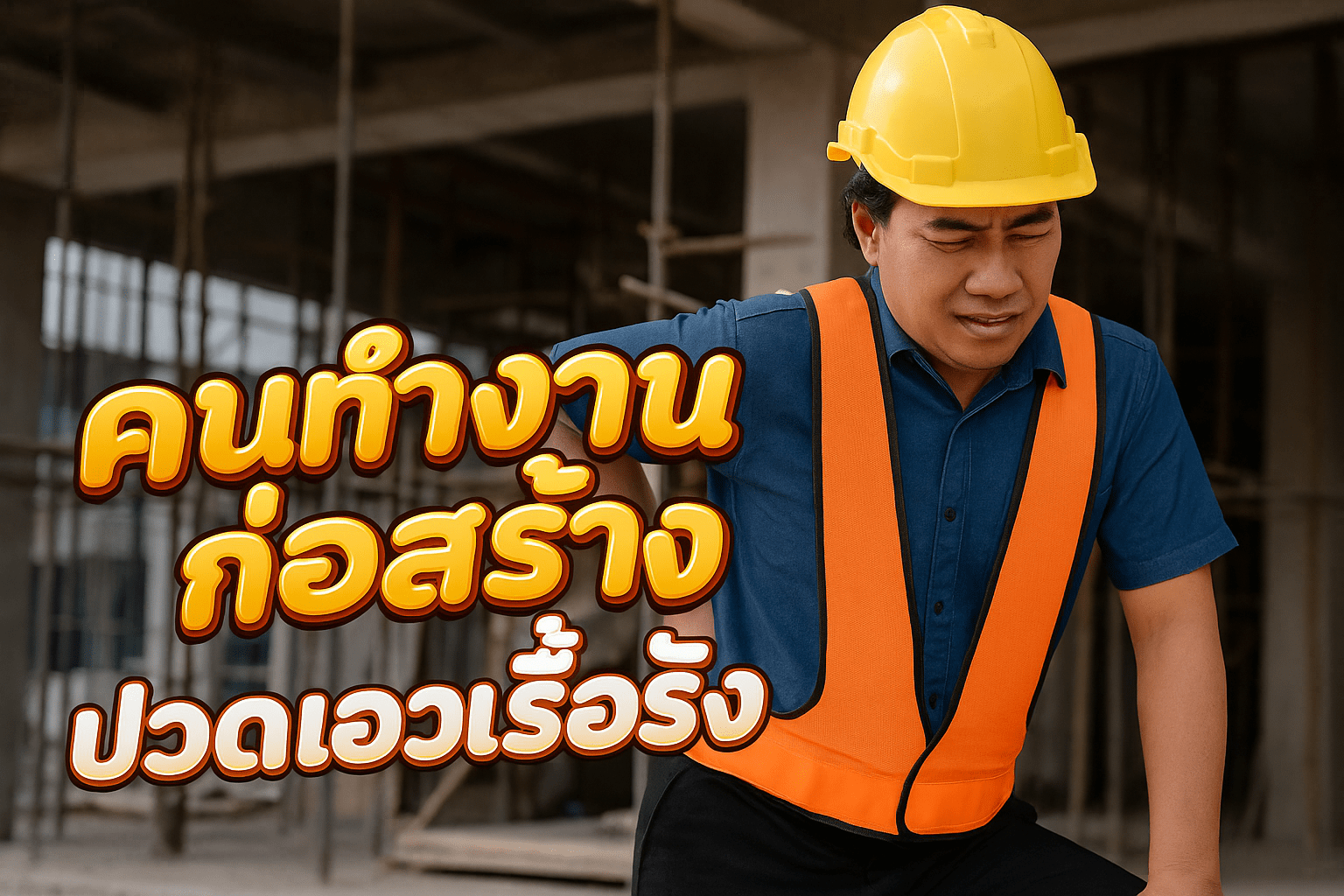 คนทำงานก่อสร้าง ปวดเอวเรื้อรัง นวดแก้ปวดเมื่อย พรธิสาร