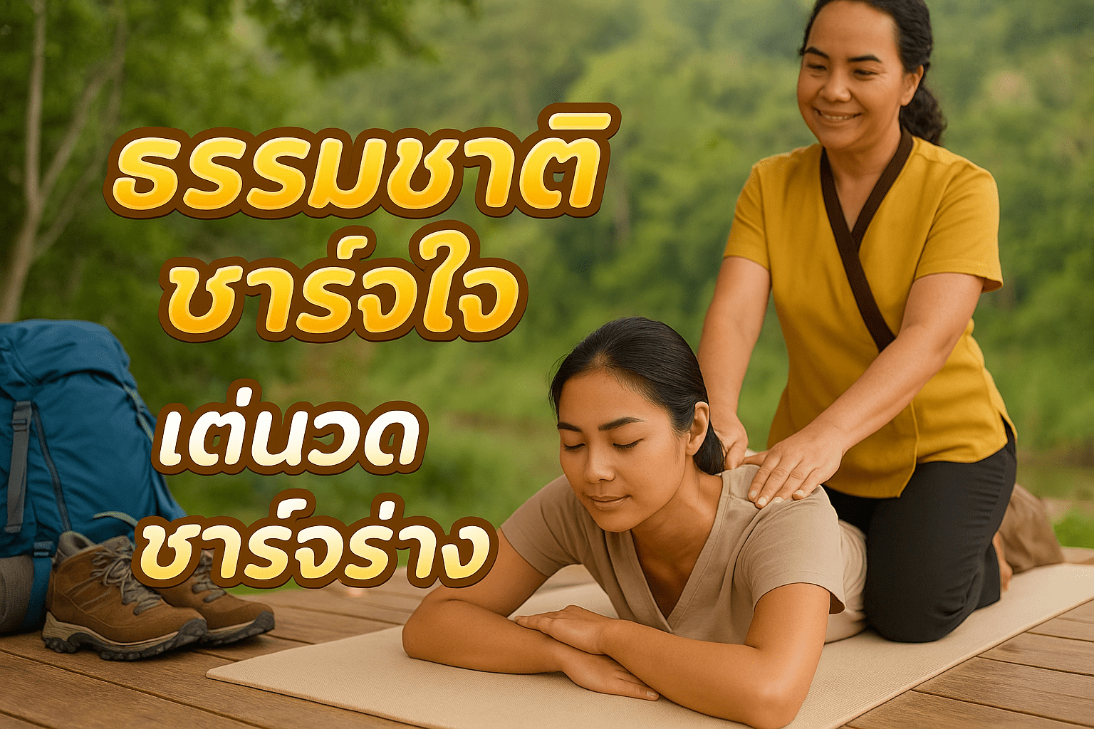 ธรรมชาติชาร์จใจ แต่นวดชาร์จร่าง นวดนอกสถานที่ คลองหลวง