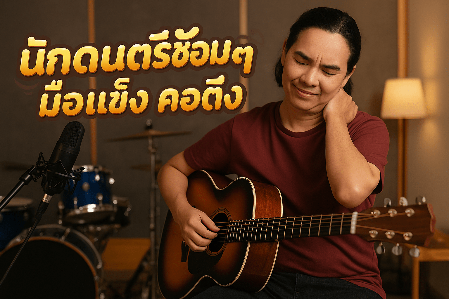 นักดนตรีซ้อมหนัก ๆ มือแข็ง คอตึง นวดถึงบ้าน ปทุมธานี