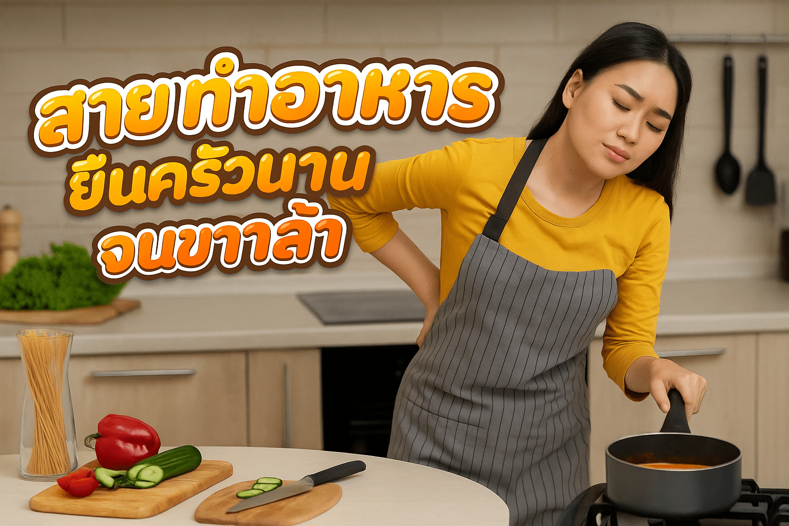 สายทำอาหาร ยืนครัวนานจนขาล้า นวดออฟฟิศซินโดรม คลอง 1-8
